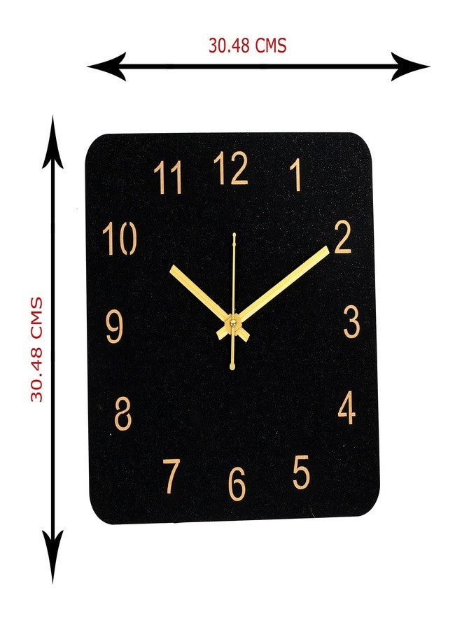 Unique Craft Analog Wooden Antique Design Wall Clock for Living Room, Bedroom Wall, Home and Office, Black, MD_UNQ-017 - Image 5